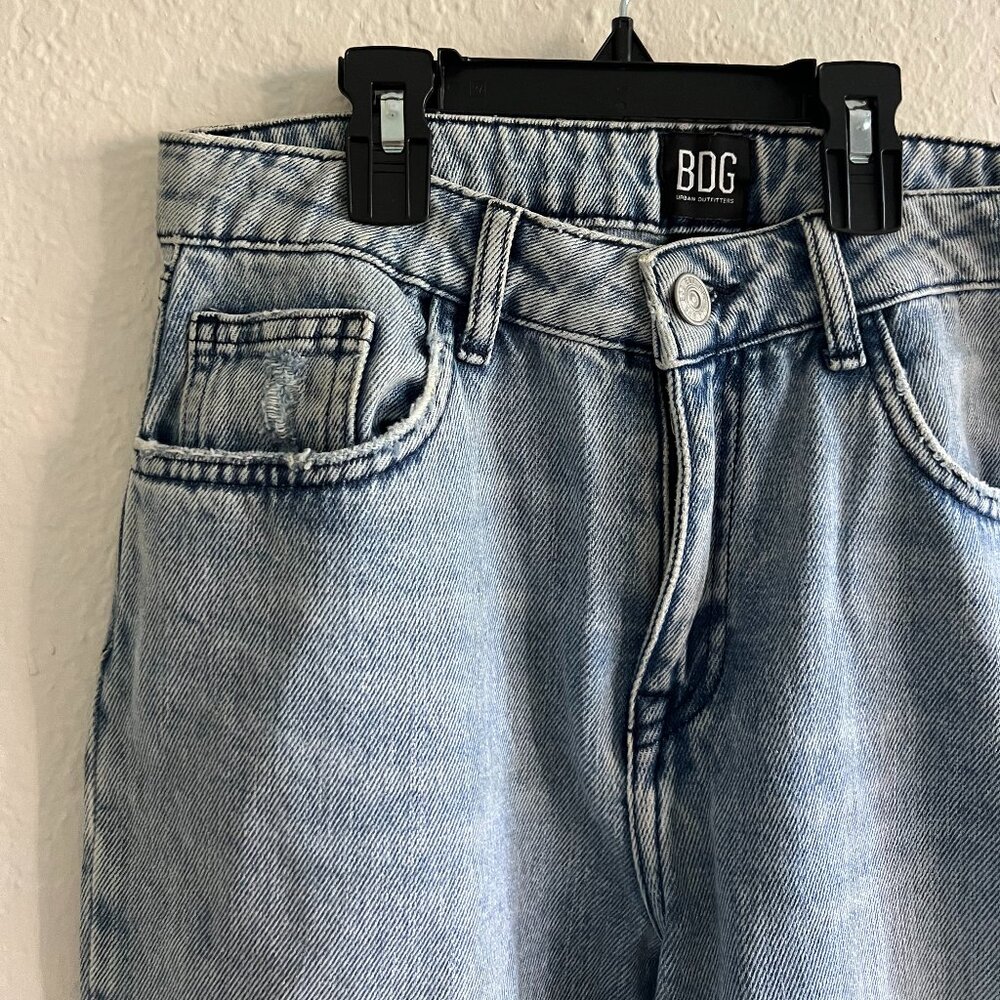 BDG Denim Pants with Fringe Bottoms